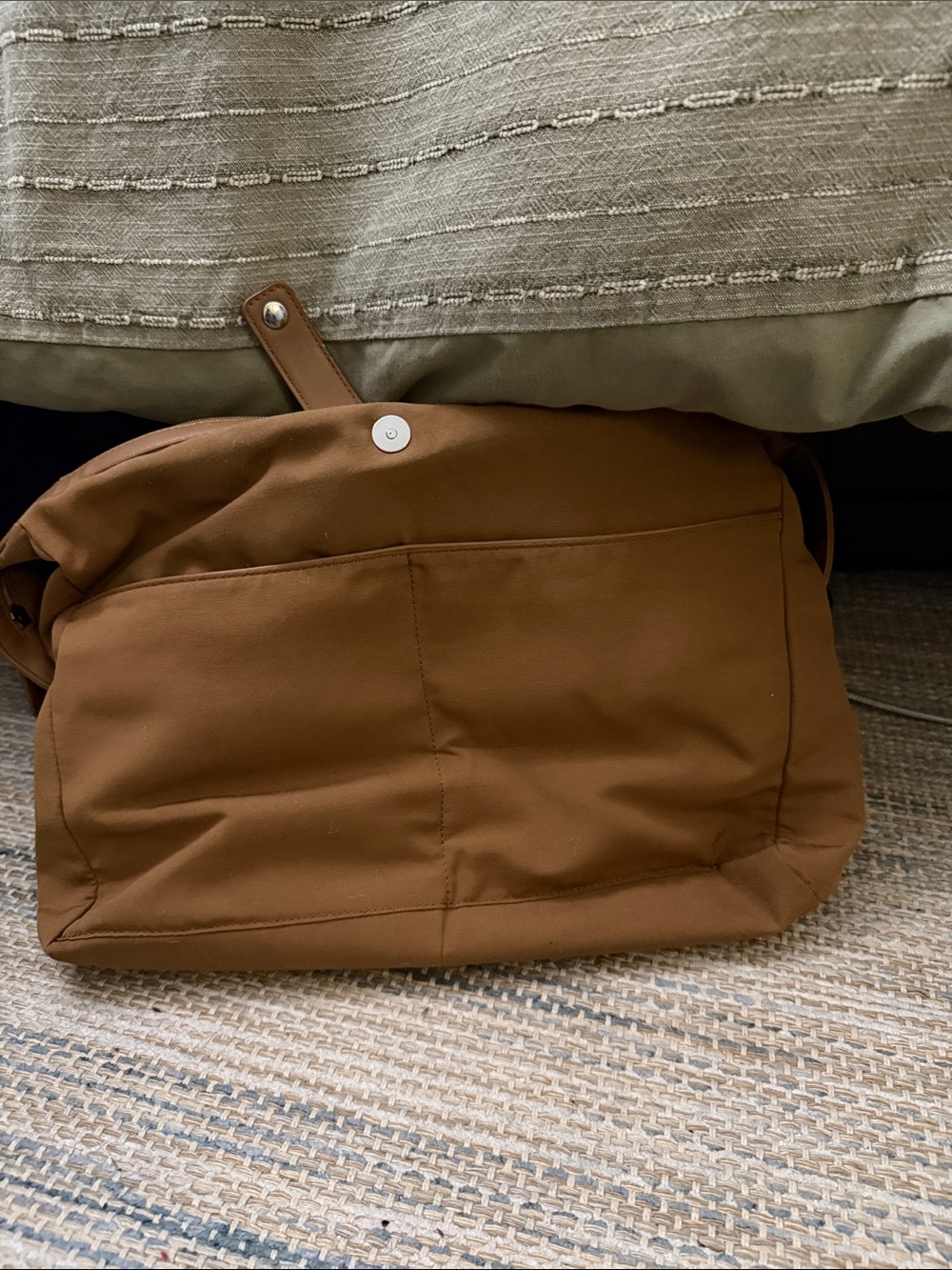 Calpak Chestnut Brown Leather Tote with Detachable Strap - Picture 4 of 6